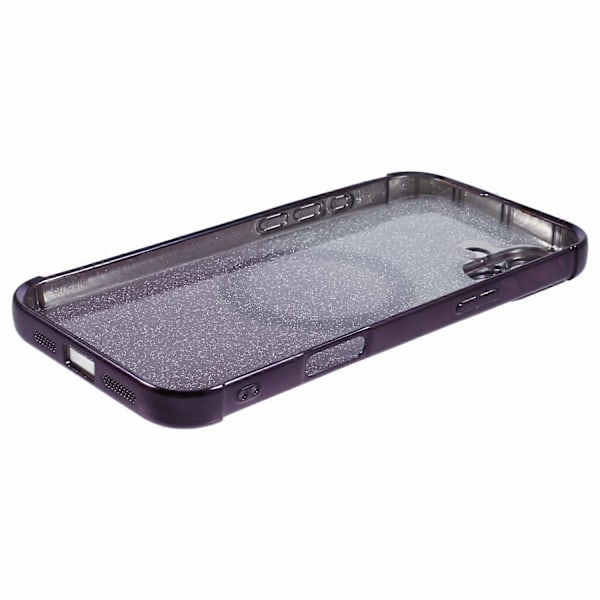 iPhone 16 Plus -kotelo, yhteensopiva MagSafe-sähköpinnoituksen kanssa TPU Gradient Glitter -puhelinkuori Multicolor Style D