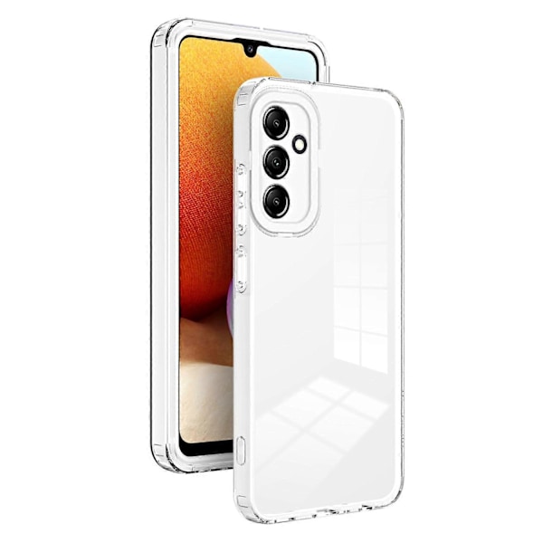 För Samsung Galaxy A14 5G/A14 4G 3-i-1 Transparent Telefon Skal TPU+PC Kameraskydd Fodral Multicolor Style B
