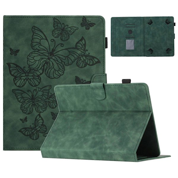 7-tommers nettbrett PU-skinn stativdeksel sommerfugltrykk kortholder nettbrettdeksel Multicolor Style C