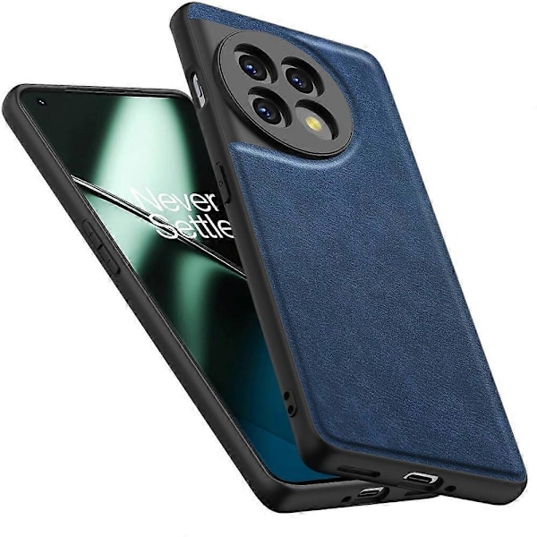 For OnePlus 11 5G PU Lær+TPU+PC Telefondeksel Retro Anti-ripe Mobiltelefonveske Multicolor Style B