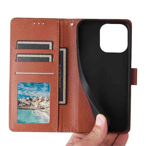 Til vivo Y28 4G Etui Wallet Stand View PU Læder Telefon Cover Multicolor Style E