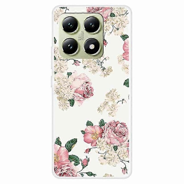 Til Xiaomi 14T Etui TPU Mønsterprint Anti-fald Telefoncover Multicolor Style C