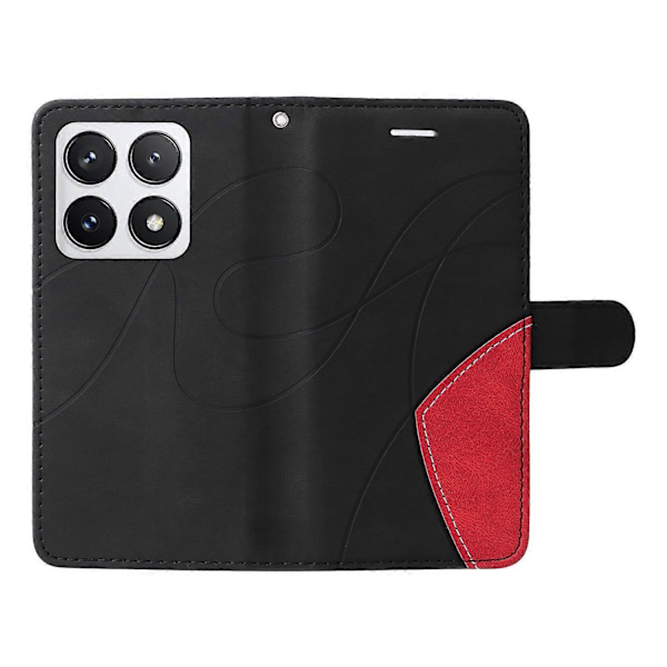 KT Leather Series-1 Xiaomi 14T Pro -puhelinnahkakotelo, värillinen, lompakkoteline Multicolor Style A