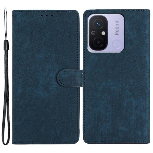 PU-lommebokdeksel til Xiaomi Redmi 12C 4G, hudvennlig stativ Multicolor Style C