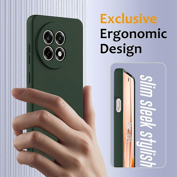 Til OnePlus Ace 5 5G/OnePlus Ace 5 Pro 5G/OnePlus 13R 5G Cover Kompatibel med MagSafe Anti-Drop Multicolor Dark Green