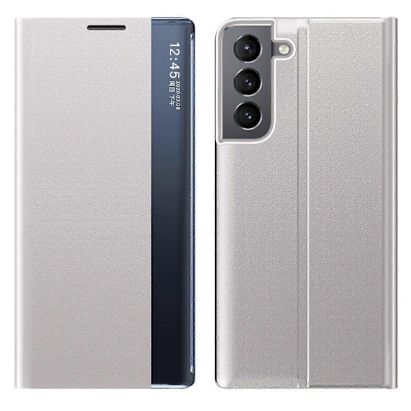 Samsung Galaxy S22+ 5G View Window -suojakotelo, PU-nahkaa, automaattisesti imeytyvä jalusta, puhelinkuori