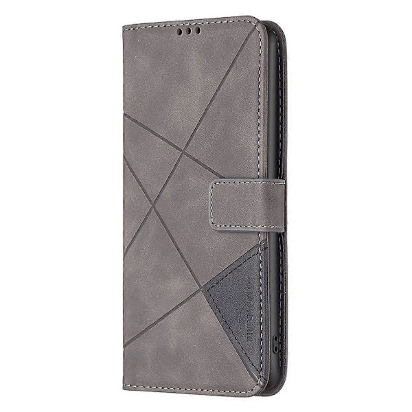 BINFEN COLOR BF05 Til TECNO Pova 5 Pro 5G Etui PU Læder Flip Stand Telefon Shell - Multicolor Grey