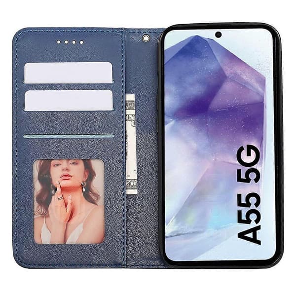 Til Galaxy A55 5G Telefon Cover Multicolor Blue