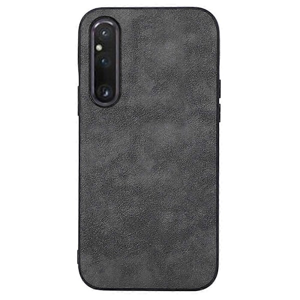 Sony Xperia 1 V puhelinkuori, teksturoitu PU-nahkapäällysteinen PC+TPU suojakuori Multicolor Style A