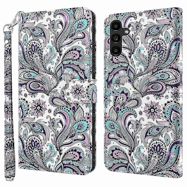 För Samsung Galaxy A25 5G Fodral Läder 3D Mönster Telefonskal Multicolor Impatiens