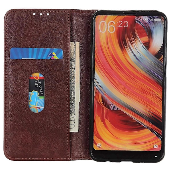 Til Samsung Galaxy A06 Stand Case Split Læder Litchi Tekstur Wallet Telefon Cover Multicolor Style D