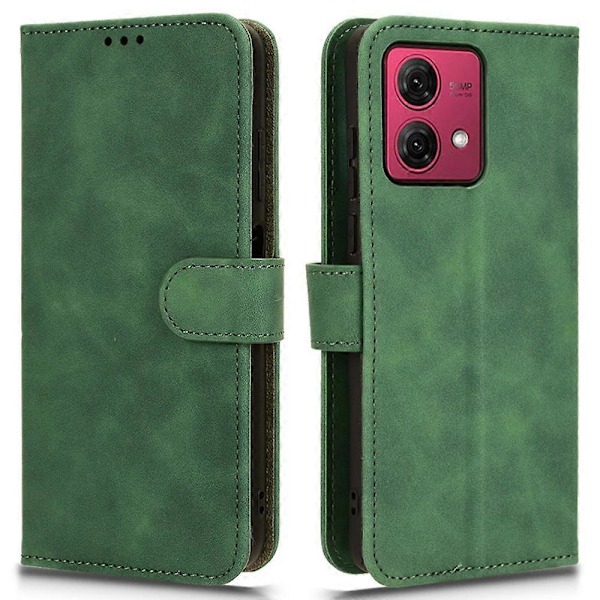Motorola Moto G84 5G -puhelimen suojakotelo PU-nahkaa magneettilukolla ja lompakolla Multicolor Style C