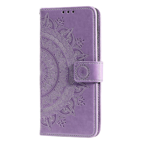 Præget Mandala Blomst Pung Læder Etui med Rem til Samsung Galaxy A52 4G/5G/A52s 5G Multicolor Style G