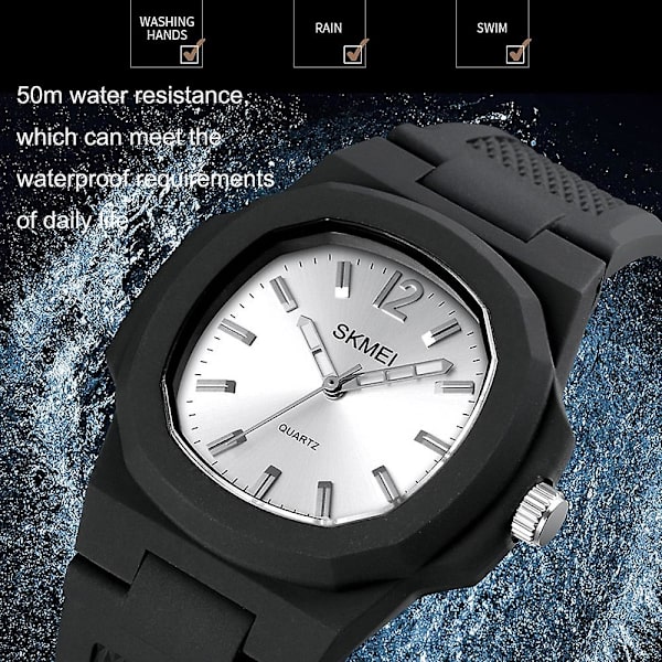Skmei 1717 Outdoor Sports Quartz Watch, Färg: Svart Not Specified