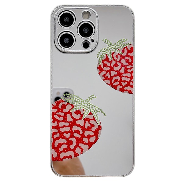 iPhone 15 Pro Max -kotelo IMD hopeaviimeistely TPU+PC strassikoristeinen puhelinkuori Multicolor Style C