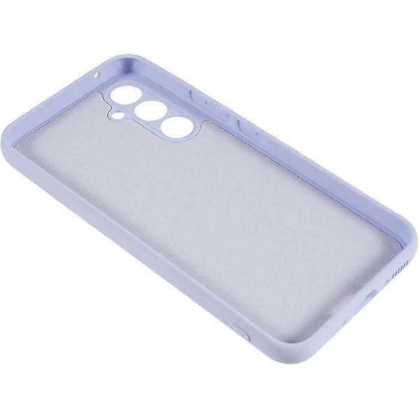 För Samsung Galaxy S23 Fe Fiberfoder Gummibelagt Tpu- cover anti-scratch case Light Purple