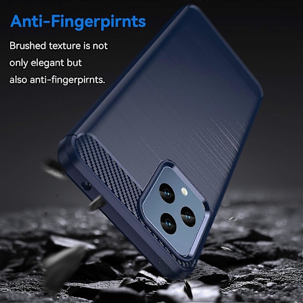 For T-Mobile T Phone 5G/REVVL 6 5G/REVVL 6x 5G Deksel Myk TPU Karbonfibertekstur Telefondeksel Multicolor Style C