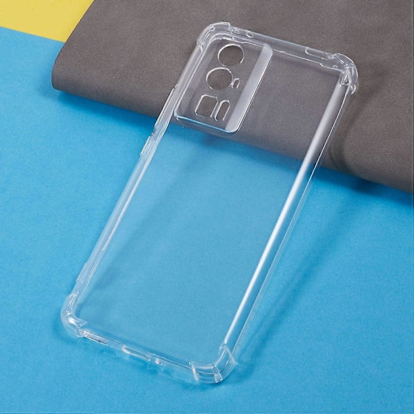För Xiaomi Poco F5 Pro 5G/Redmi K60 5G/K60 Pro 5G Transparent Mobilskal Förstärkta Hörn TPU-skydd