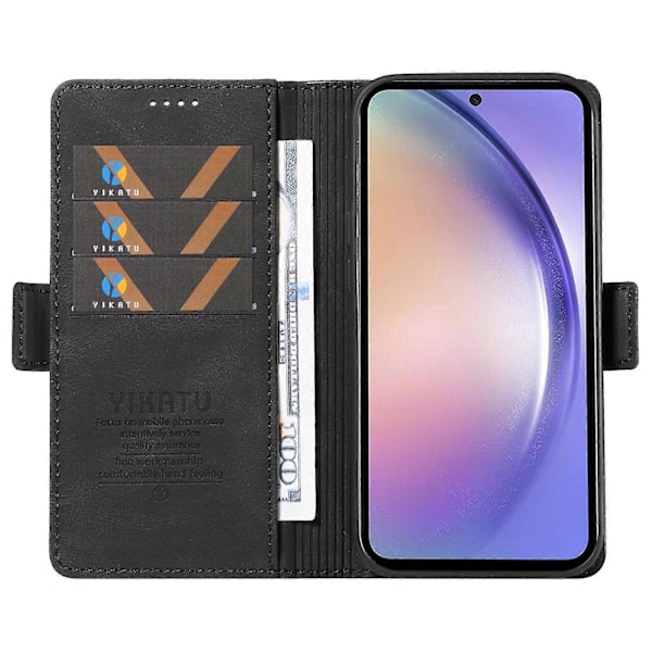 YIKATU YK-005 Mobilskal för Samsung Galaxy A54 5G PU Läder Skin-touch Plånboksställ Skydd Multicolor Style E