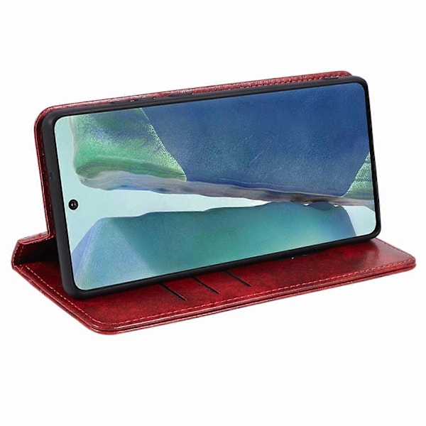 SUTENI Samsung Galaxy Note20/Note20 5G -kotelo PU-nahkainen suojakotelo jalustalla ja lompakolla Multicolor Style E