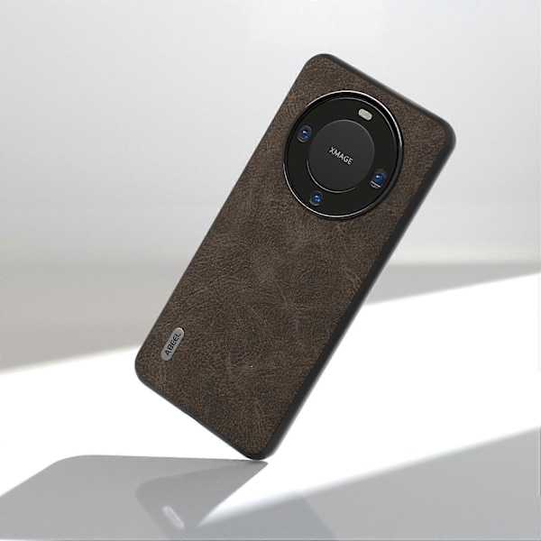 Læderbelagt PC+TPU-etui med Litchi-tekstur til Huawei Mate 60 Pro Multicolor Style A