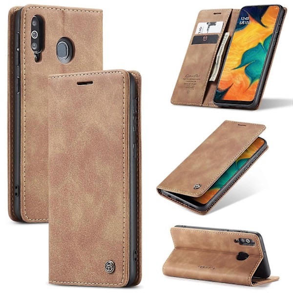 Til Samsung Galaxy M30/Galaxy A40s Case CASEME 013 Series Kortholder Stativ Læder Telefon Cover Multicolor Style A