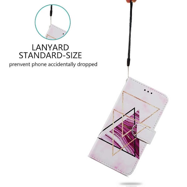 Oppo A38 4G -kotelo, kuvioitu PU-nahkainen jalustallinen lompakkokotelo Multicolor Style C