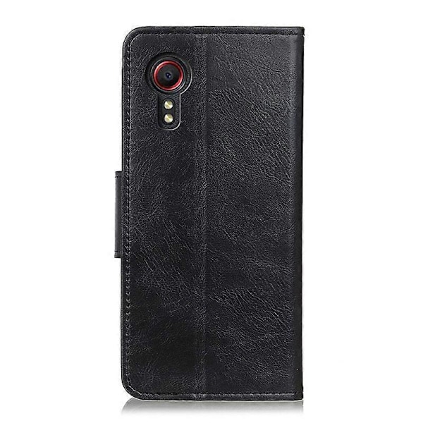 Folio Flip Plånboksdesign PU Läder Ställ Skydd Skal för Samsung Galaxy Xcover 5