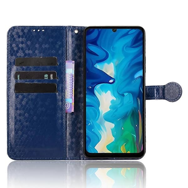 Til Doogee Note 59 Pro/ Note 59 Wallet Case Dot Mønster Prægning PU Læder Telefon Cover Multicolor Dark Blue