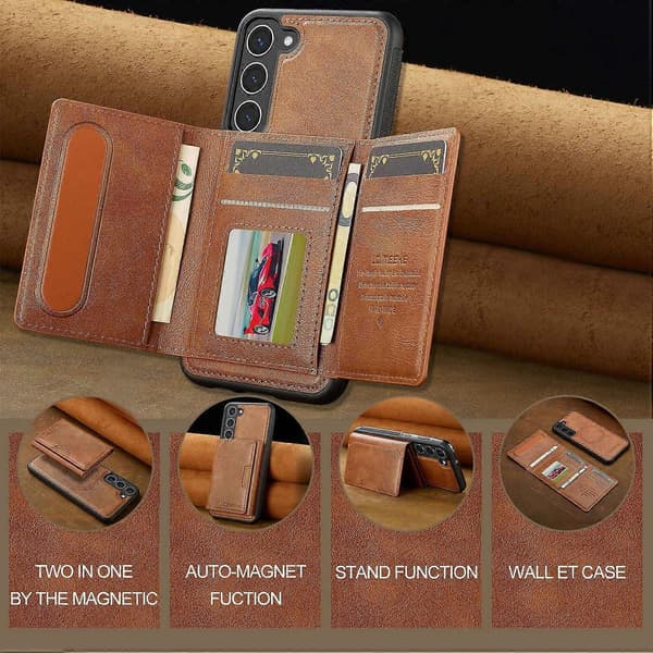 Til Galaxy S23 Telefoncover Multicolor Brown