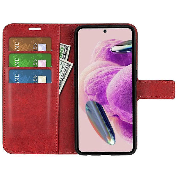 Til Xiaomi Redmi Note 12S 4G Wallet Stand PU Læder Telefon Cover Kalvetekstur Mobiltelefon Etui Multicolor Style C