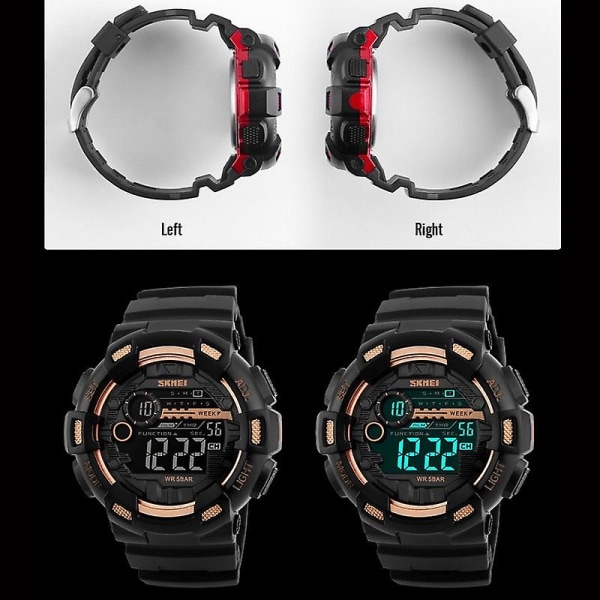 Skmei Men Outdoor Waterproof Digital Watch Red