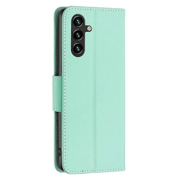 Til Samsung Galaxy A15 4G Etui Litchi Tekstur PU Læderpung Mobiltelefon Cover Multicolor Style F