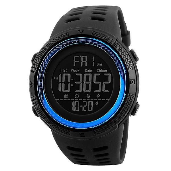 Skmei 1251 50m Vattentät Watch Watch Svart Röd Blue