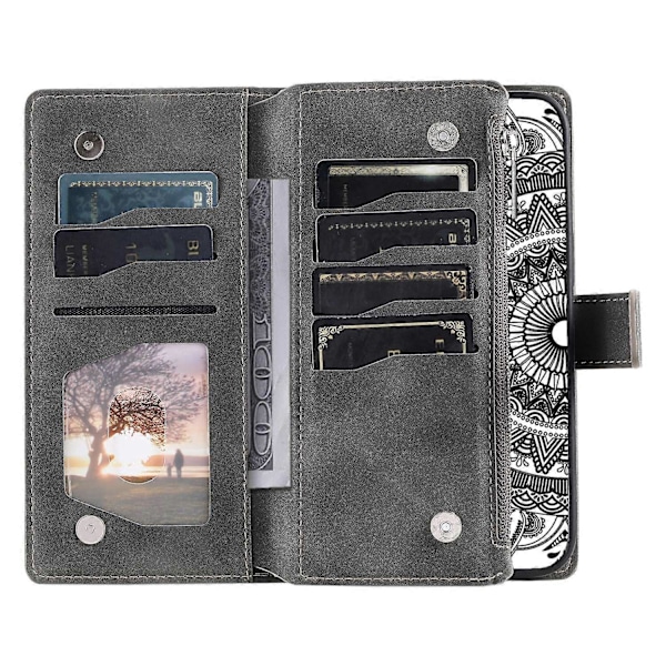 Til Samsung Galaxy A05s 4G Etui Telefon Cover Wallet PU Læder Stand Shell med Rem Multicolor Style A