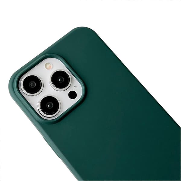 Kryssbody-snordeske i flytende silikon til iPhone 13 Pro - Grå Multicolor Brown