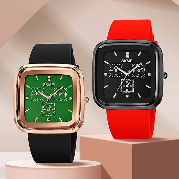 Skmei 1902 Vandtæt Quartz Ur Sort Brun Black brown