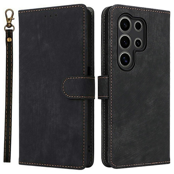 Til itel S25 Ultra Wallet Case RFID-blokering PU Læder Cover Stand View - Grøn Multicolor Black