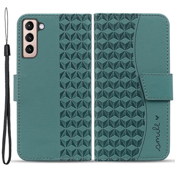 För Samsung Galaxy S23+ Fodral Präglat PU Läder Plånboksställ Smartphoneskydd Multicolor Style B
