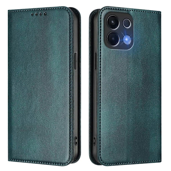 Plånboksfodral för Oppo K13 5G Retro Textur RFID-blockerande Läder Telefonskal Multicolor Dark Green