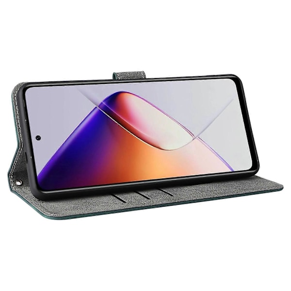 Pung til Infinix Note 40X 5G X6838 med RFID-blokering PU læder cover stativ visning Multicolor Style C