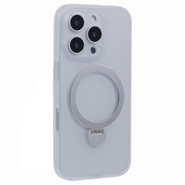 iPhone 16 Pro -kotelo, yhteensopiva MagSafe-yhteensopivan mattapintaisen TPU+PC-pyörivän jalustan kanssa Multicolor Style F