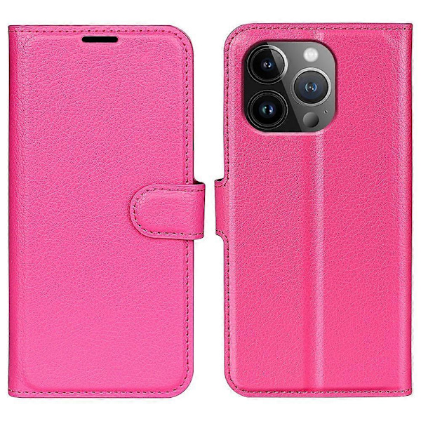 IPhone 15 Pro iskunkestävä lompakkokotelo PU-nahkainen jalustallinen puhelinkotelo Multicolor Style G