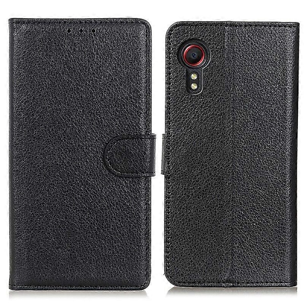 Klassisk PU læder Wallet Phone Stand Case til Samsung Galaxy Xcover 5 Multicolor Style A