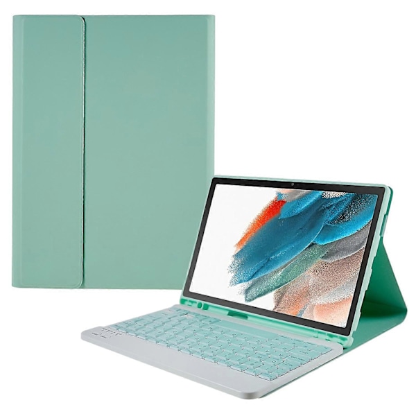 Type C til Samsung Galaxy Tab A8 10.5 (2022) X205/X200 Pen Slot Stand Tablet PU Læder Cover + Multicolor Style B