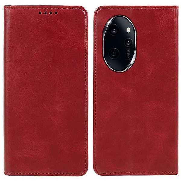 Honor 100 Pro 5G -kotelo vasikannahkakuvioinen magneettisuljettava nahkainen puhelinlompakkokotelo Multicolor Style C