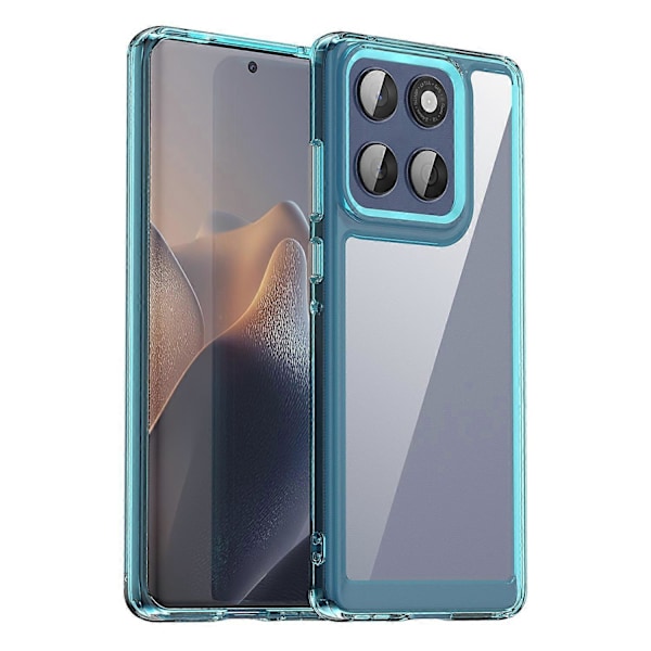 Skal för Motorola Edge 60 5G/ 60 Fusion 5G TPU + Akryl Skyddande Transparent Mobilskal Multicolor Transparent Blue