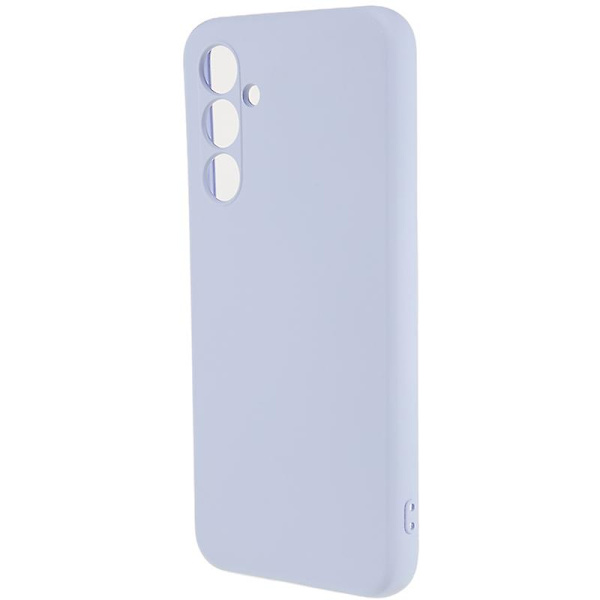 För Samsung Galaxy S23 Fe Fiberfoder Gummibelagt Tpu- cover anti-scratch case Light Purple