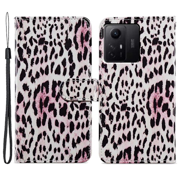 PU Læder Wallet Cover med Mønsterprint og Flip Stand til Xiaomi Redmi Note 12S 4G Multicolor Style O