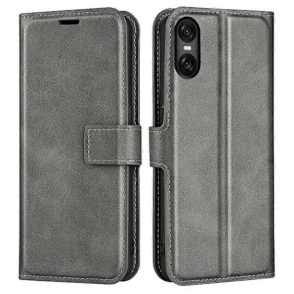 Plånboksfodral för Sony Xperia 10 VI, kalvtextur läder telefonfodral Multicolor Style D